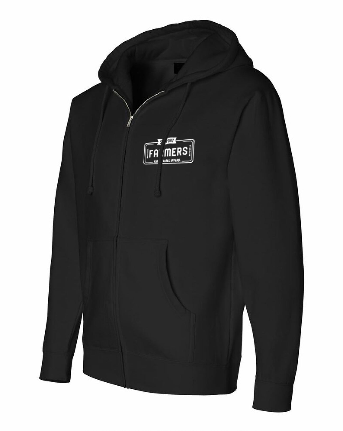 Adult Heavyweight Full-Zip Hoodie - black