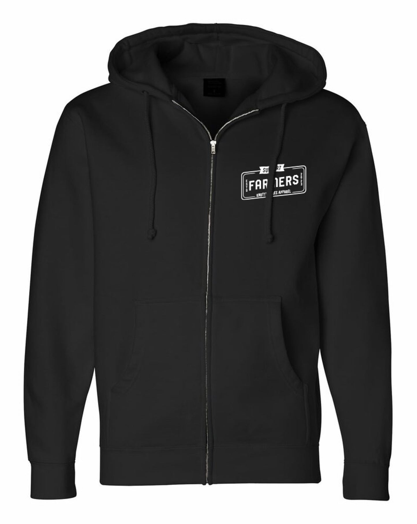 Adult Heavyweight Full-Zip Hoodie - black