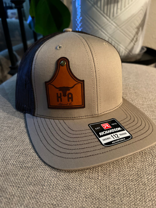 Cattle Tag Branded Hat - khaki/brown