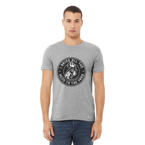 Adult Rooster Tee - Heather grey